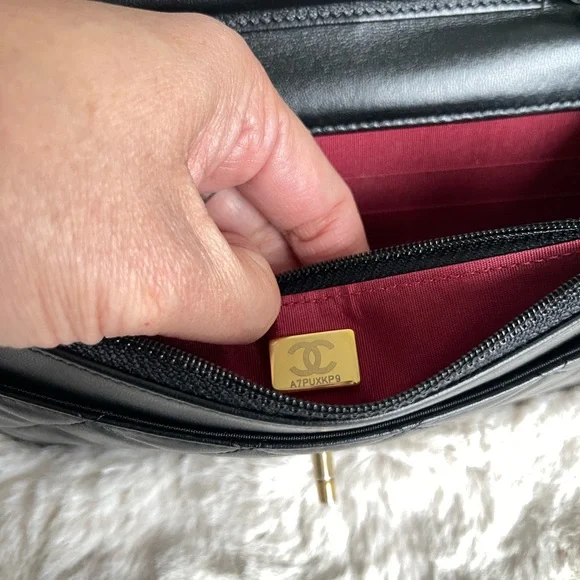 Chanel Quilted Lambskin Pearl Crown Clutch On Chain - Picture 11 of 16